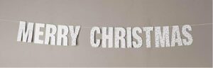 Letterslinger"Merry Christmas"zilver
