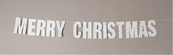 Letterslinger"Merry Christmas"zilver - Afbeelding 1