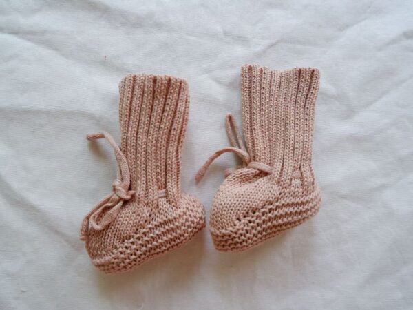 Mini Fashion™ - Warm&Stijlvol - Gebreide Babyslofjes Roze / S (0-6 maanden) | Educatief Speelgoed - Afbeelding 1