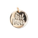 Mix It Up - hanger"girl power"17 mm - goudkleurig