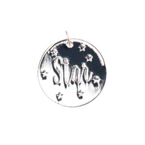 Mix It Up - hanger"star"17 mm - zilverkleurig