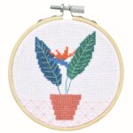 Borduurpakket mini - 10 cm - strelitzia