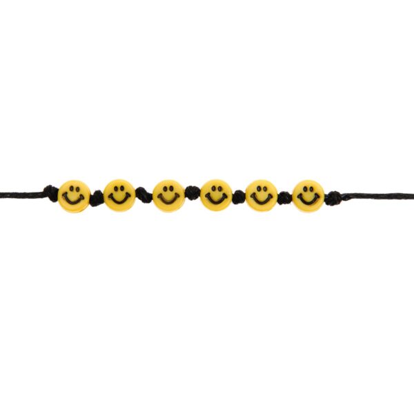 itoshii kralen - rond/plat - smileys - geel - Afbeelding 1