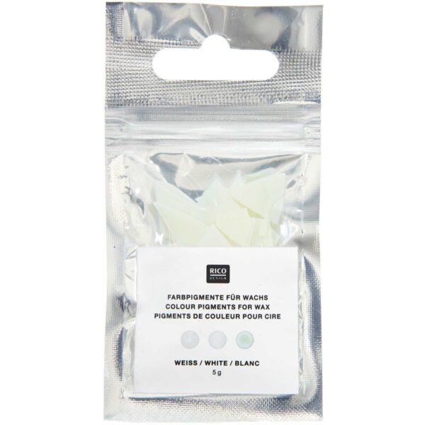 Kaarsen pigment - 5 gram - wit - Afbeelding 1