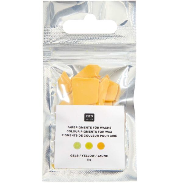 Kaarsen pigment - 5 gram - geel - Afbeelding 1