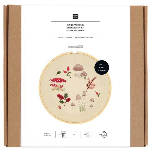 Rico Design borduurpakket - herfstkrans - Afbeelding 1