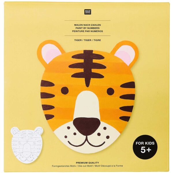 Kids schilderen op nummer set - tijger - Afbeelding 1