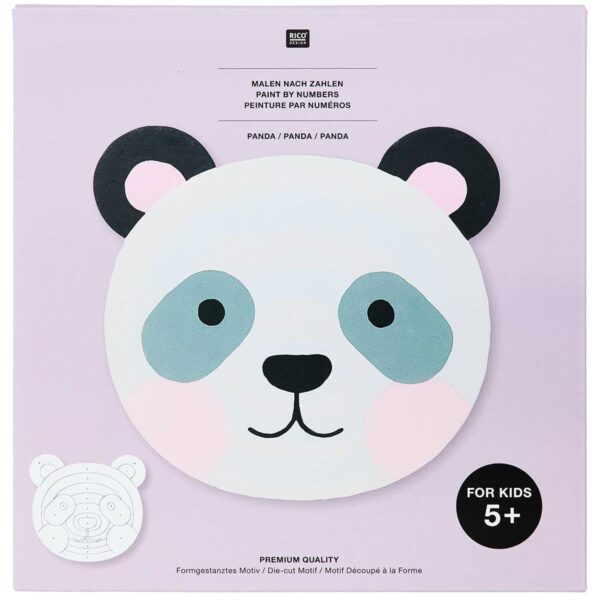 Kids schilderen op nummer set - panda - Afbeelding 1