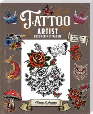 Kleurboek - Tattoo Artist kleurboek - Flora&Fauna