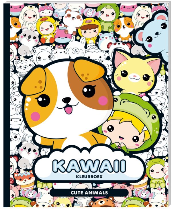 Kleurboek - Kawaii'Cute Animals' - Afbeelding 1