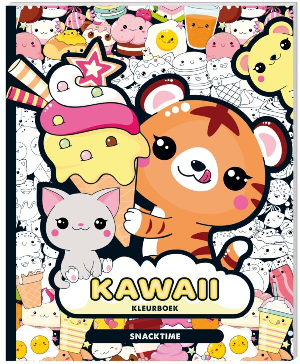 Kleurboek - Kawaii'Snacktime' - Afbeelding 1