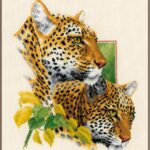 Telpakket luipaardenkoppel