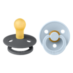 Fopspeen Bibs Iron/Baby Blue 0-6mnd 2st