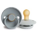 Fopspeen Frigg Rope 0-6mnd French Gray/Silver Gray 2st