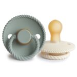 Fopspeen Frigg Rope 0-6mnd Cream/Sage 2st