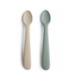 Lepels Mushie Siliconen Cambridge Blue/Shifting Sand 2st