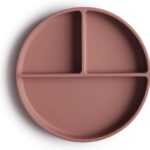 Bord Mushie Siliconen 3-vaks Cloudy Mauve