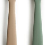 Lepels Mushie Siliconen Dried Thyme/Natural 2st