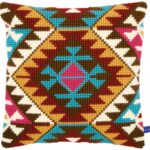 Borduurpakket - kruissteek kussen - Azteken