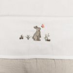 Laken Ledikant Funnababy 100x150 Borduur Bunny