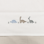 Laken Wieg Funnababy 75x100 Borduur Dino