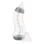 Difrax S-Fles 1-2-3 250ml Transparant / Grijs
