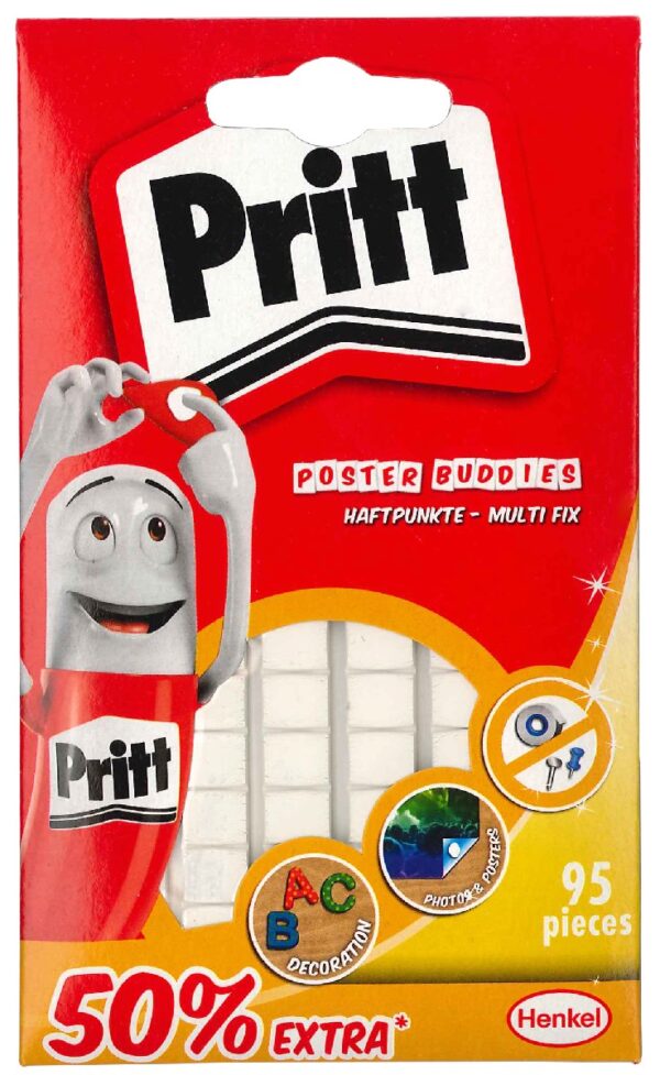 Pritt poster buddies kneedlijm - 55 stuks - Afbeelding 1