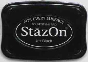 StazOn stempelkussen - permanent - jet black