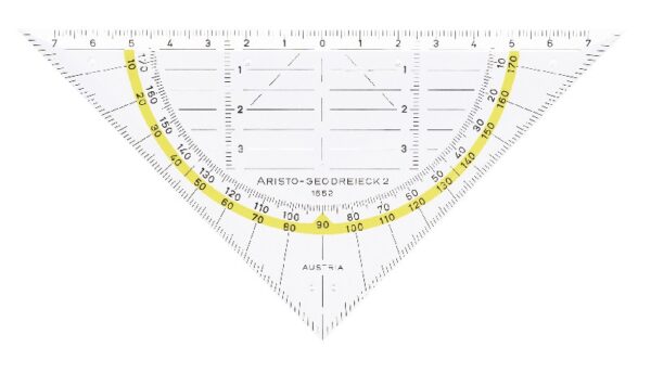 geodriehoek aristo - 16 cm - Afbeelding 1