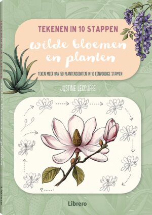 Boek - Tekenen in 10 Stappen - Wilde Bloemen en Planten