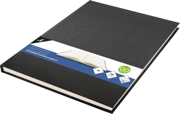 Kangaro dummy schetsboek - A4 - zwart linnen - Afbeelding 1