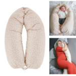 Voedingskussen / Zwangerschapskussen Babyjem XL Sand Flower