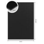 Foamboard Kangaro - zwart - A4
