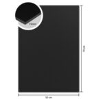 Foamboard Kangaro - zwart - 50x70 cm