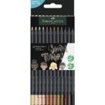 Faber-Castell Black Edition kleurpotloden - 12 stuks - huidskleuren