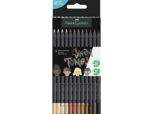 Faber-Castell Black Edition kleurpotloden - 12 stuks - huidskleuren