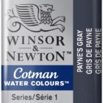 W&N Cotman Watercolours - half napje - paynes grey