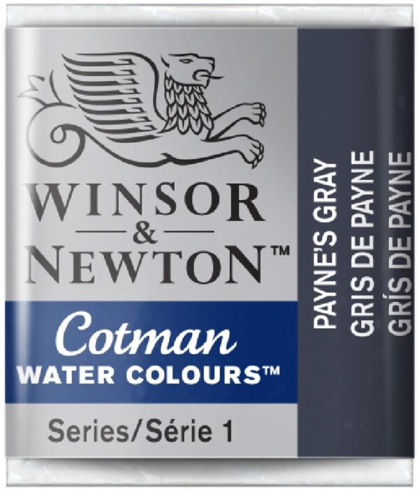 W&N Cotman Watercolours - half napje - paynes grey - Afbeelding 1