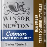 W&N Cotman Watercolours - half napje - raw umber