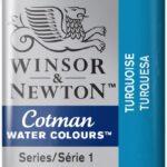 W&N Cotman Watercolours - half napje - turquoise