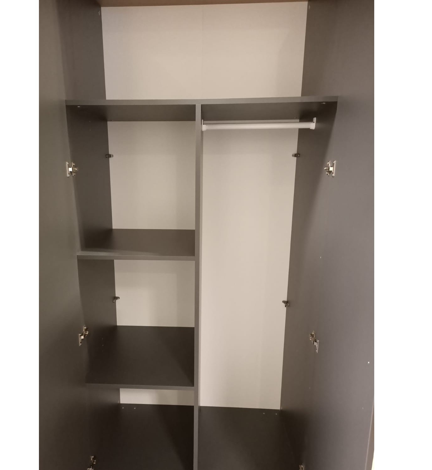 Extra Tussenschot met 2 Legplanken&Roede voor Kast Colorfull Home Milan/Marijn/Loua Extra Tussenschot met 2 Legplanken&Roede voor Kast Colorfull Home Milan/Marijn/Loua - Afbeelding 1