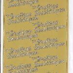 Stickers - 2 vellen - goud/zilver - Prettige Feestdagen