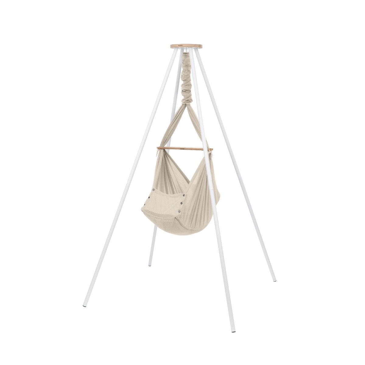 Set | Big Dream Nonomo Babyhangmat Almond met Tipi Standaard White - Afbeelding 1
