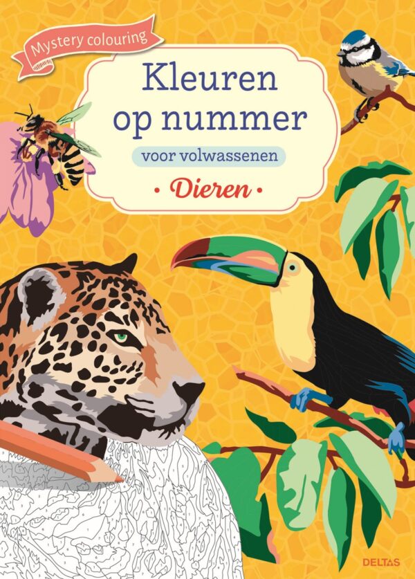 Kleurboek - Kleuren op nummer - Dieren - Afbeelding 1