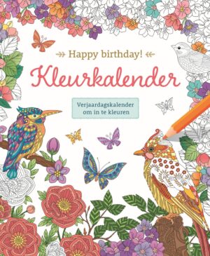 Kleurkalender - Happy birthday!