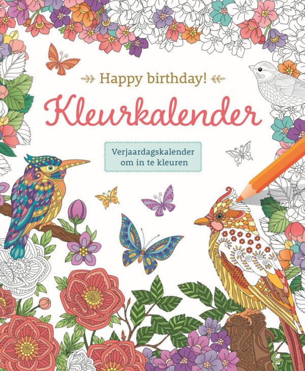 Kleurkalender - Happy birthday! - Afbeelding 1