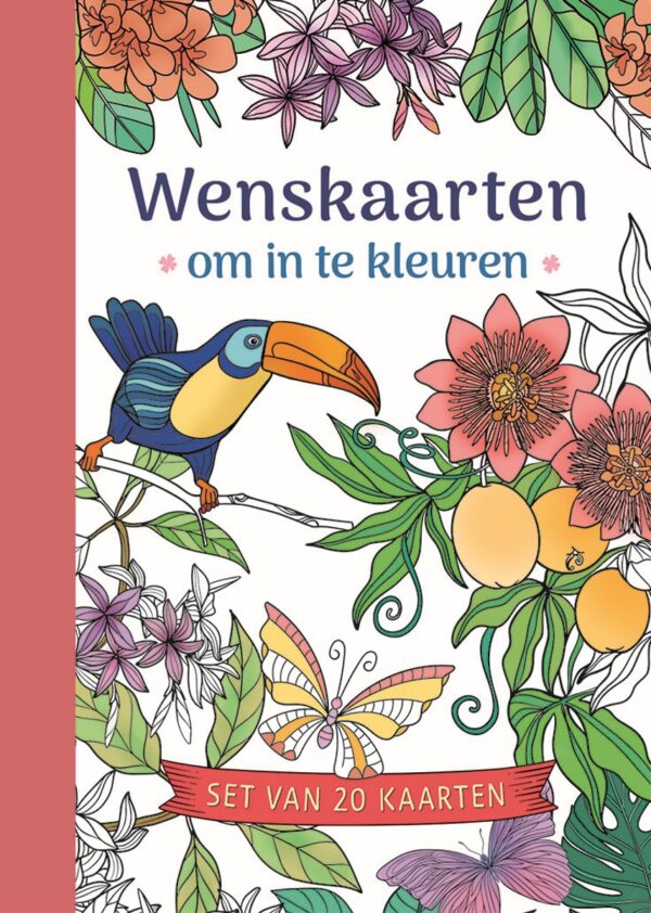 Wenskaarten om in te kleuren - Afbeelding 1