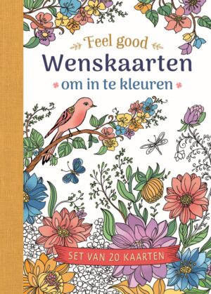 Kleurboek - Wenskaarten - Feel good
