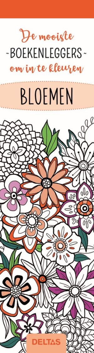 Kleurboek - boekenleggers - Bloemen