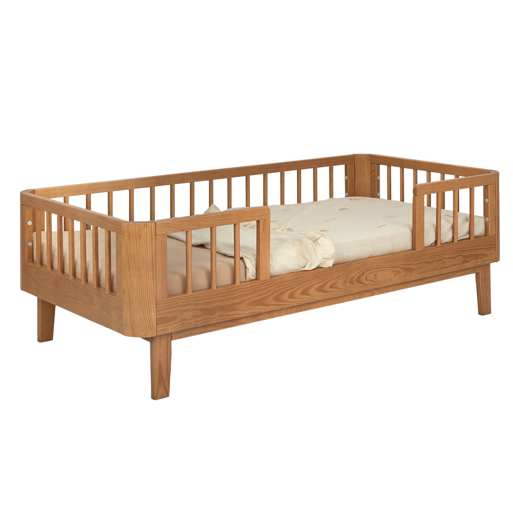 Peuterbed Novi at Home® Cleo (Ronde Hoek) 70x140 Beech - Afbeelding 1